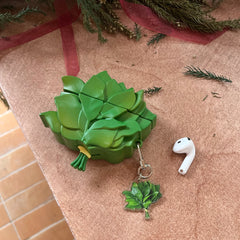 Silicone grapefruit leaf silicone earphone cover