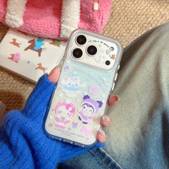 Winter Silver Snowflake Sanrio Gold-Plated Phone Case