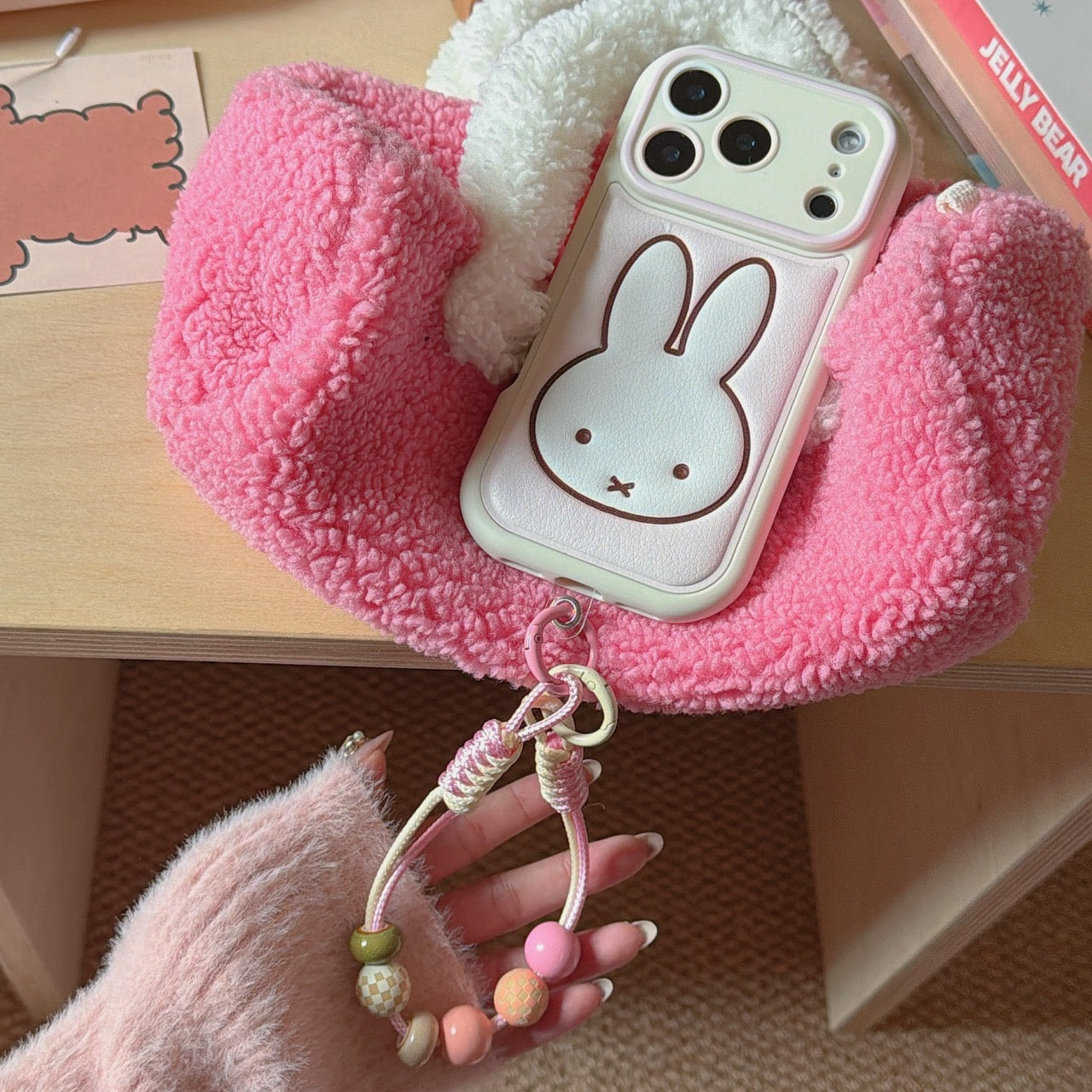 Foundation Miffy Rabbit Head Textured Phone Case