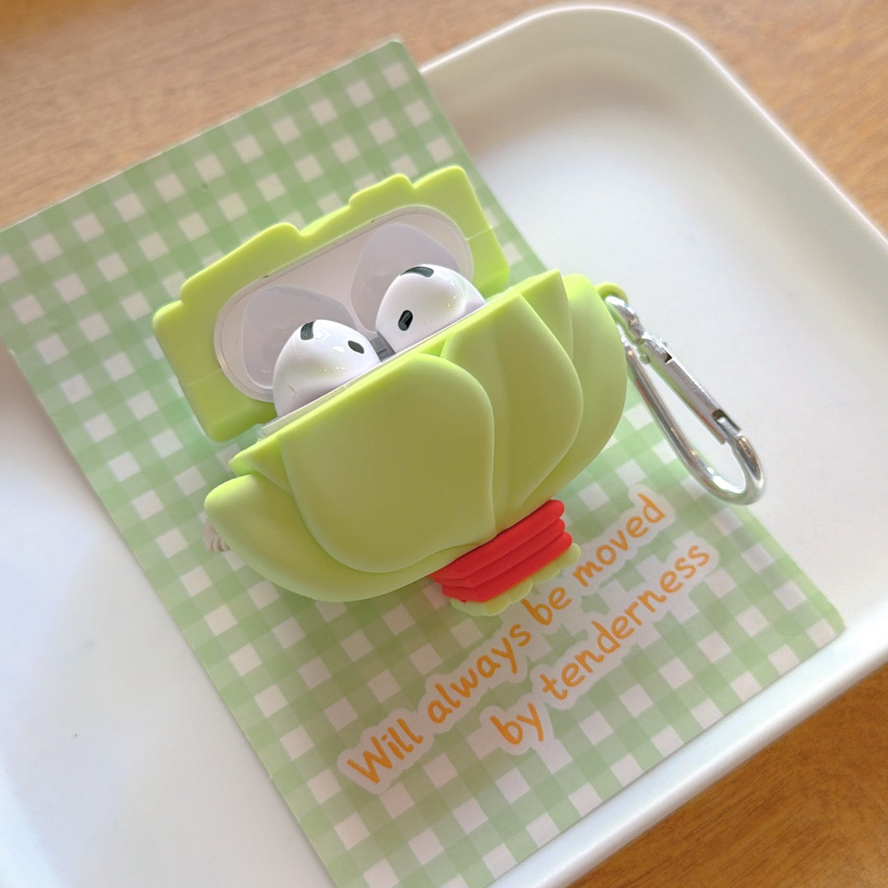 Good Luck Pomelo Leaf AidPods Silicone Earphone Cover