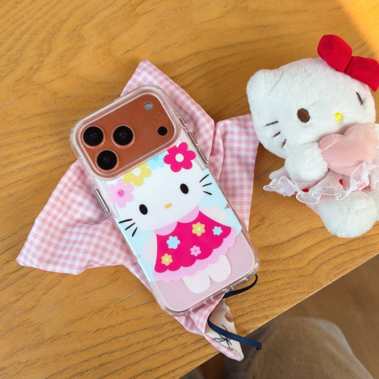 Aesthetic Flower Fairy Kitty iPhone Case | Romantic Garden Style