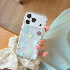 Refreshing Mint & Choco Polka Dot Case | Pastel Aesthetic Cover