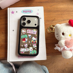 Vacation Kitty Aesthetic Mirror Case | Y2K Space Shell Edition