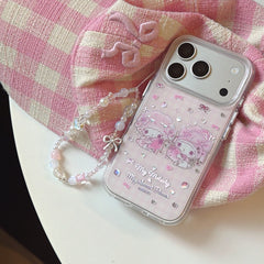 Sweet Strawberry Melody & Piano Case | Gilded Kawaii Aesthetic