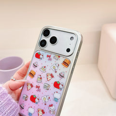 Gilded gradient chain Kitty phone case