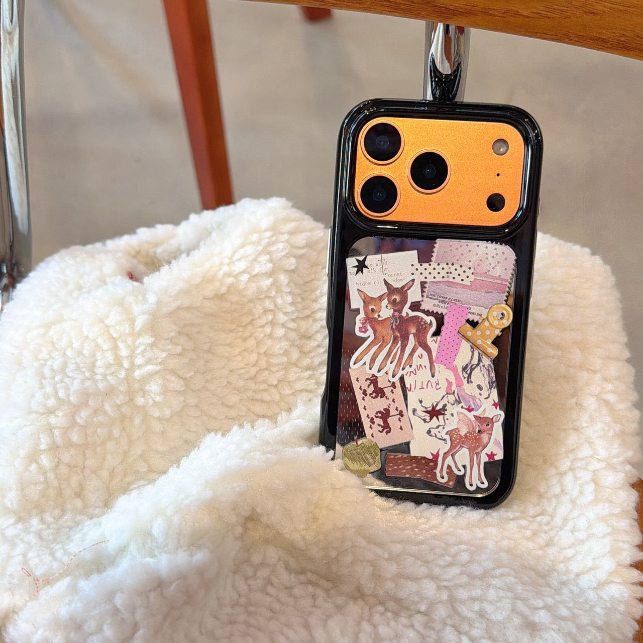 Retro collage deer iPhone case for iPhone 17 Pro