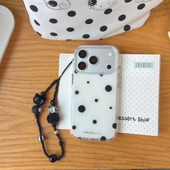Classic Black & White Polka Dot Case | Timeless Minimalist Aesthetic