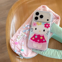 Aesthetic Flower Fairy Kitty iPhone Case | Romantic Garden Style