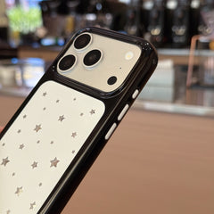 Celestial White Starfield Mirror Case | Y2K Reflective Space Shell