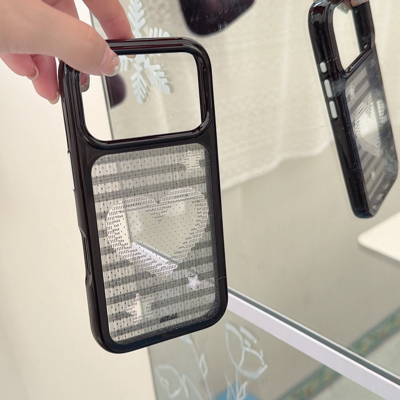 Aesthetic Lace & Hearts Case | Chic Feminine Phone Cover