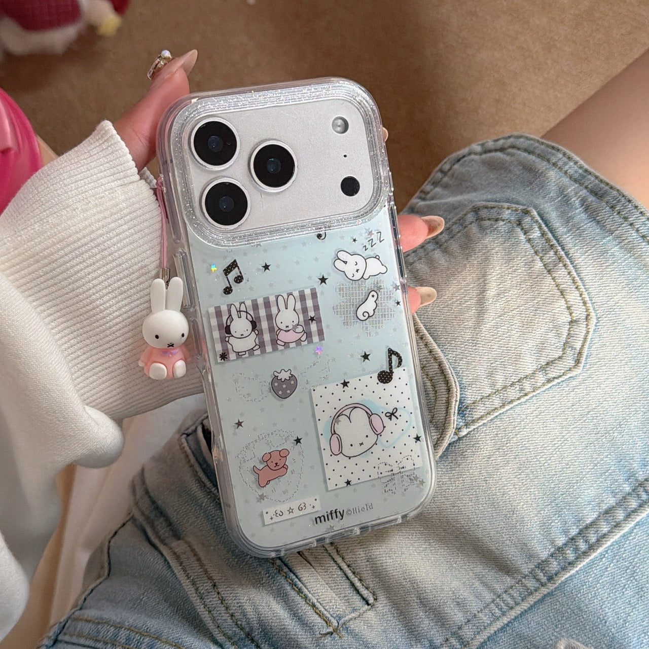 Nostalgic Miffy Collage Series: Protective Y2K Style Case for iPhone 17/16/15/14/13