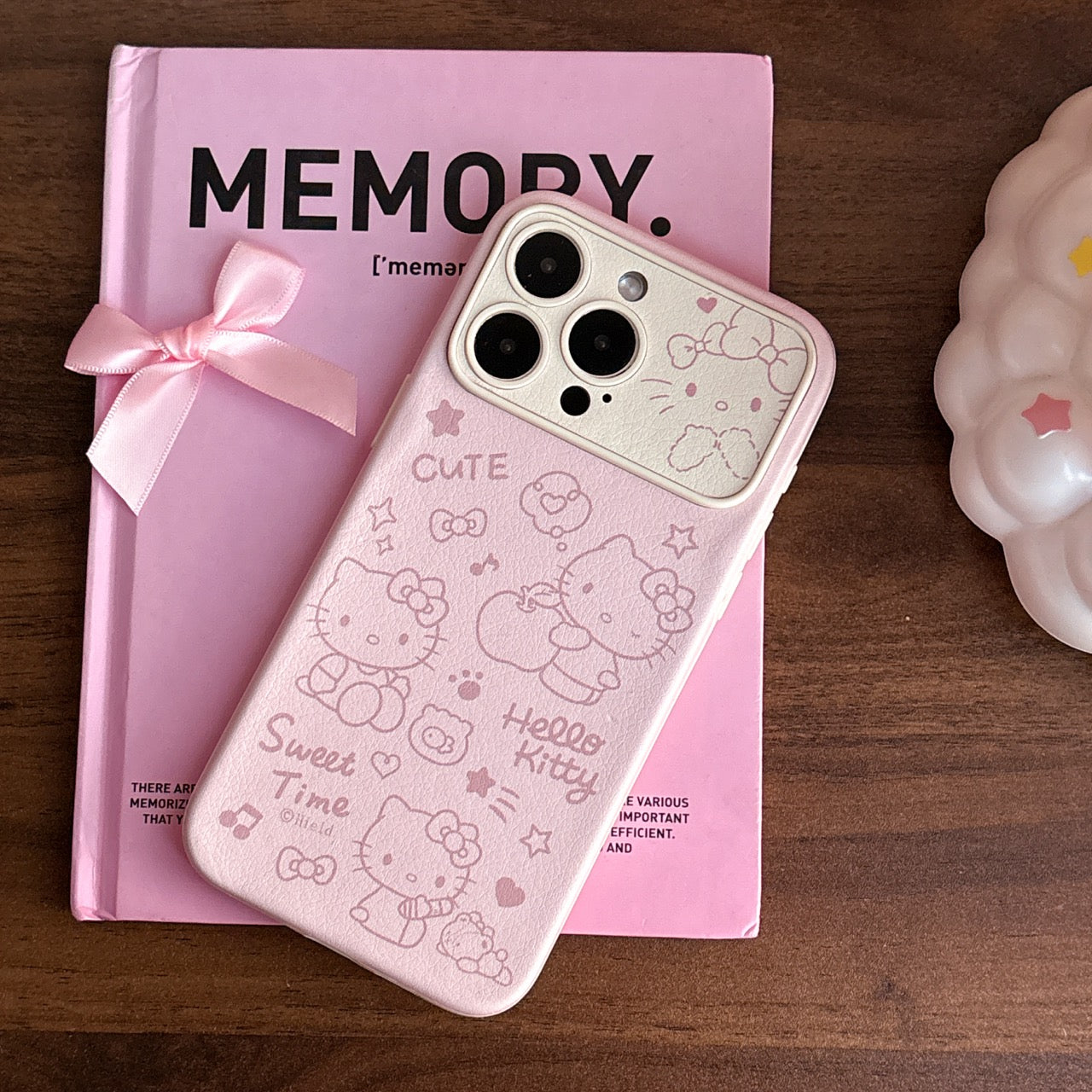 Foundation Music Symbols Apple Hello Kitty Large Window Leather Phone Case