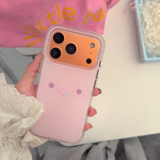 Quirky Funny Pink Piggy iPhone Case | Cute 3D Character Shell