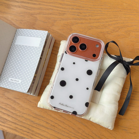 Classic Black & White Polka Dot Case | Timeless Minimalist Aesthetic