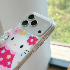 Aesthetic Flower Fairy Kitty iPhone Case | Romantic Garden Style