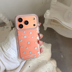 Luxury Gilded Glitter Polka Dot Case | Sparkle Aesthetic Cover