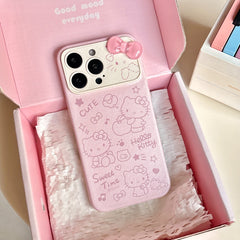 Foundation Music Symbols Apple Hello Kitty Large Window Leather Phone Case