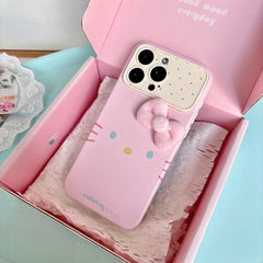 Hello Kitty emoji phone case with large window