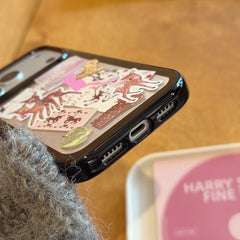 Retro collage deer iPhone case for iPhone 17 Pro