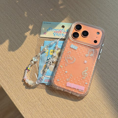 Luxury Trim Stars & Music Notes iPhone Case | Elegant Aesthetic