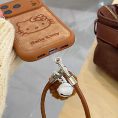 3D Kitty Head Embroidered Phone Case