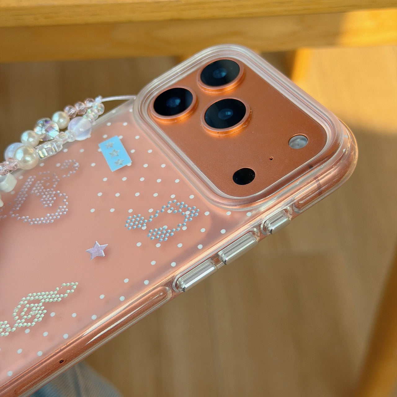 Luxury Trim Stars & Music Notes iPhone Case | Elegant Aesthetic