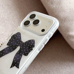 Chic Black Bow & Diamond Gilded Edge Cover | Gothic Lolita Aesthetic