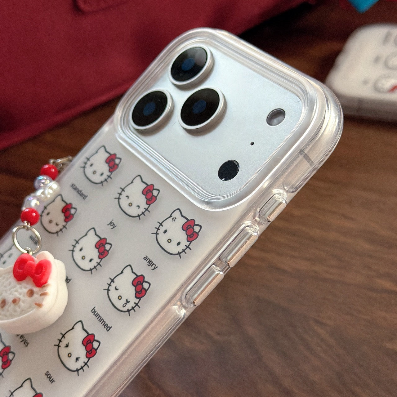 Cute Kitty Expression Series: Round Edge Protective Case for iPhone 13-17 Pro Max