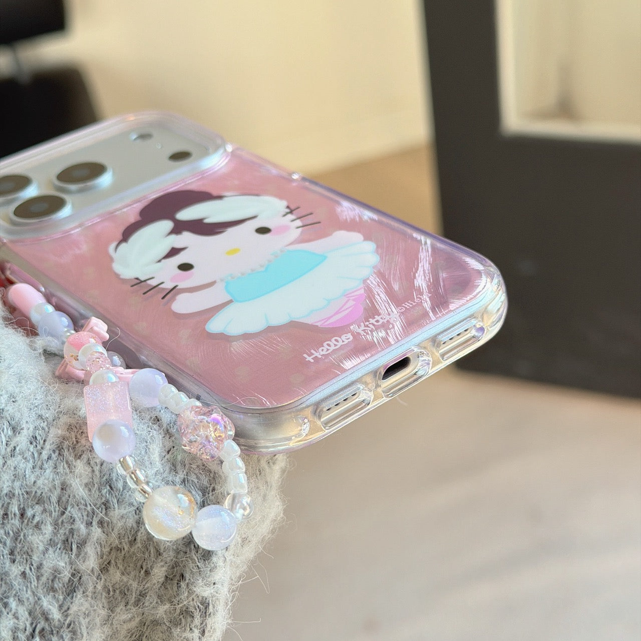 Ballet Kitty Round Edge Airbag Double-Sided Phone Case