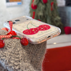 Colorful Star and Cherry Apple Phone Case for iPhone 17