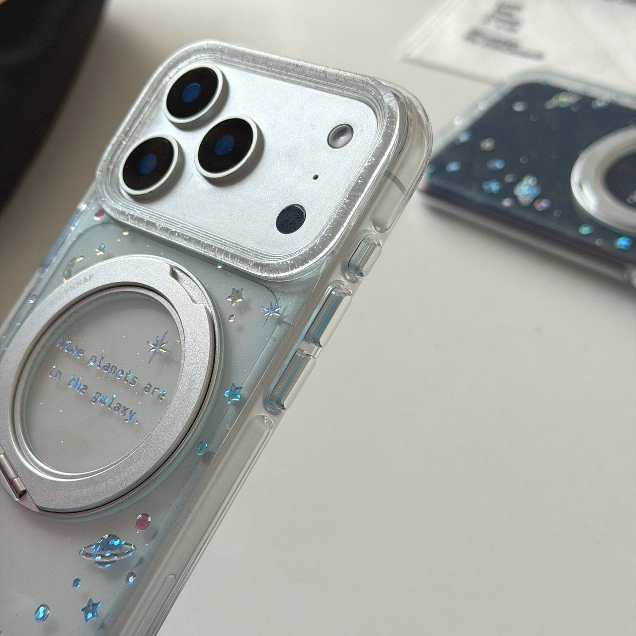 Colorful Planet 360° Integrated Stand Round Edge Phone Case