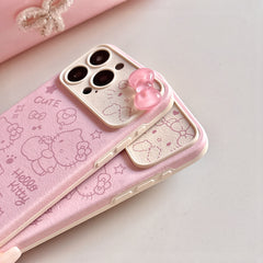 Foundation Music Symbols Apple Hello Kitty Large Window Leather Phone Case
