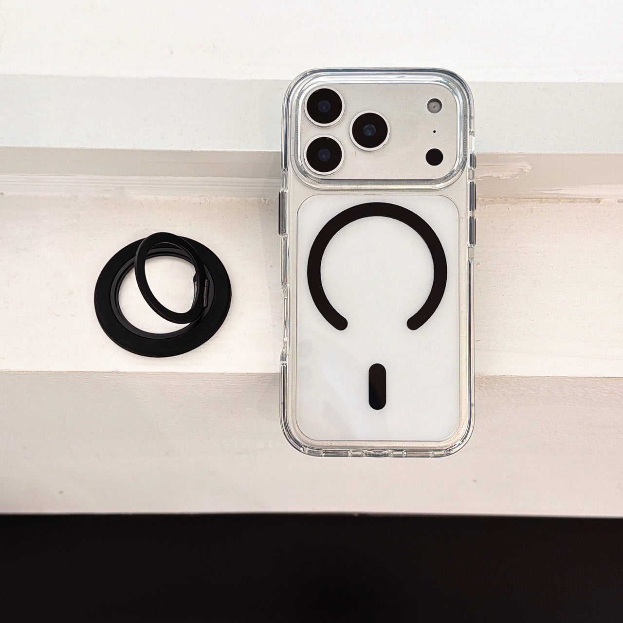 5-color magnetic + small circle 360 magnetic stand phone case