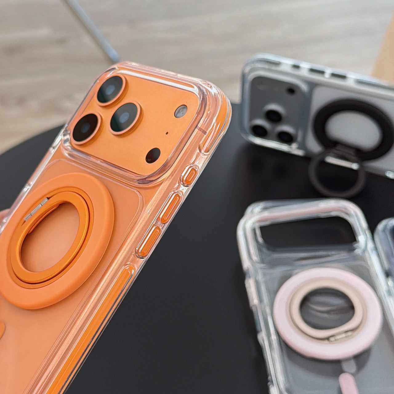 5-color magnetic + small circle 360 magnetic stand phone case