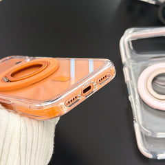 5-color magnetic + small circle 360 magnetic stand phone case