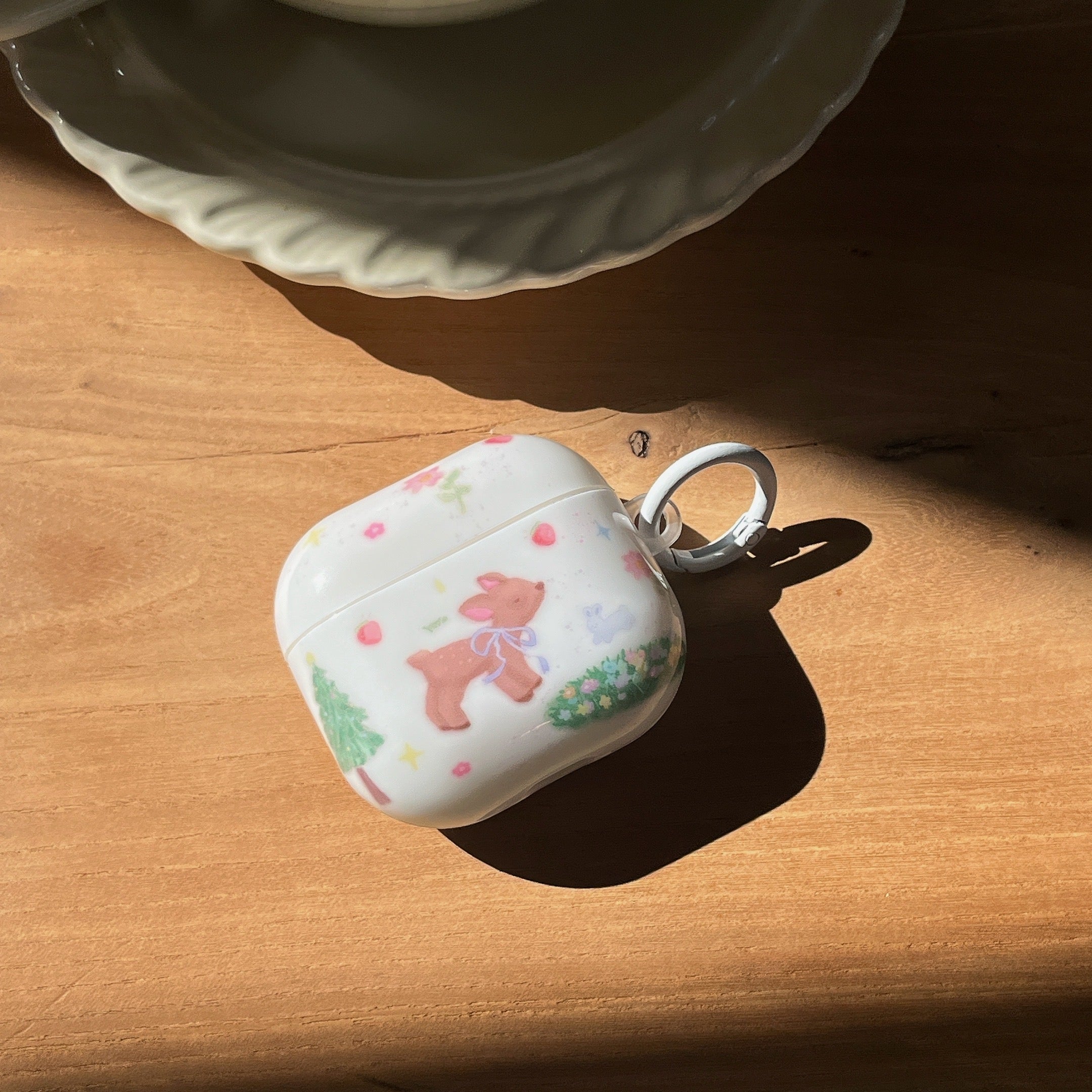 Cartoon graffiti flower deer earphone cover