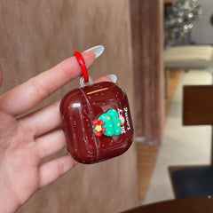 Red splatter ink 3D Christmas tree headphone cover