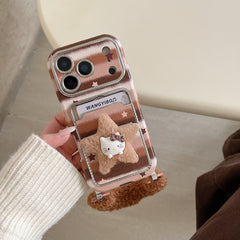 Star Kitty electroplated large window phone case