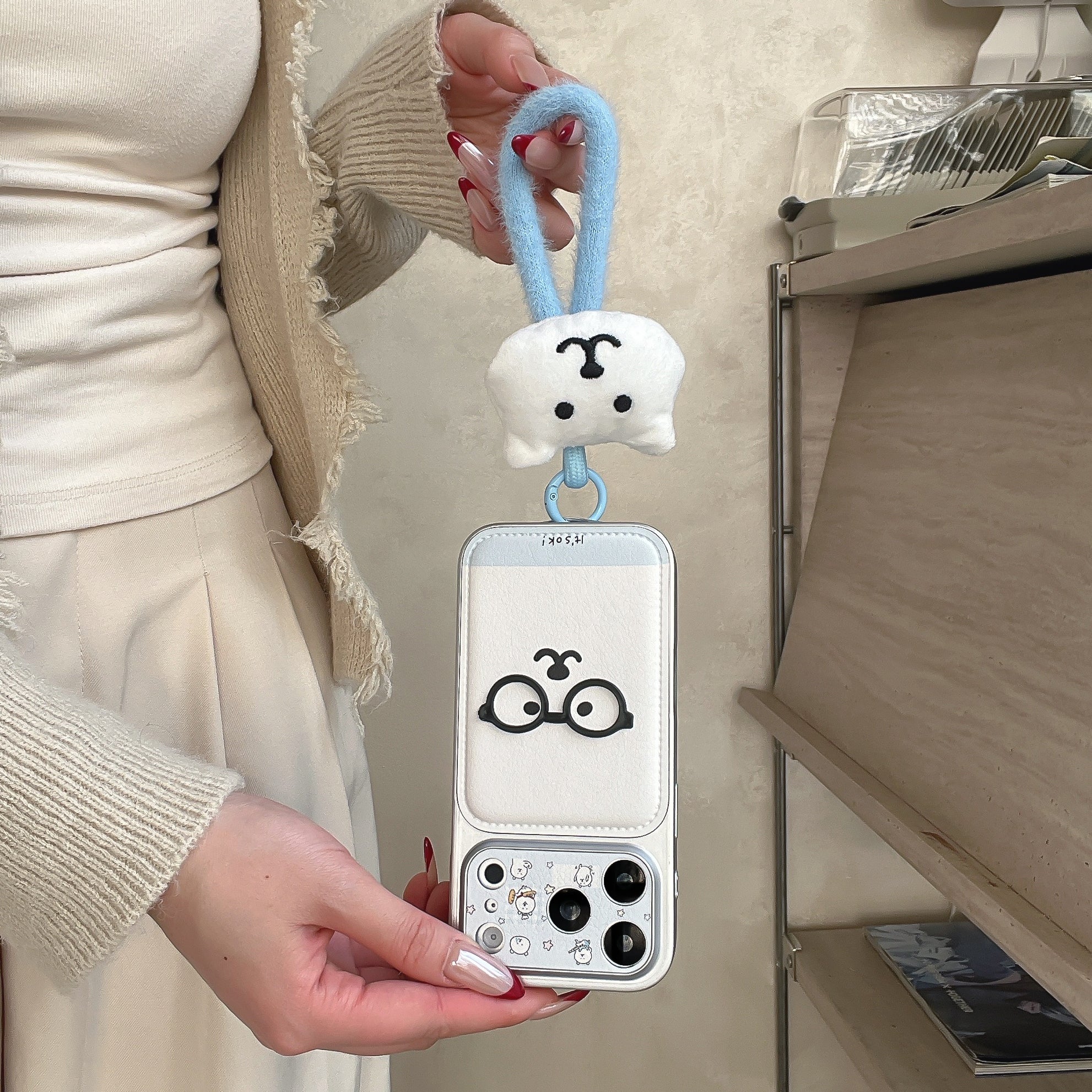 Cute Cartoon Chiikawa & Pompompurin Phone Case for iPhone 13-17 Pro Max