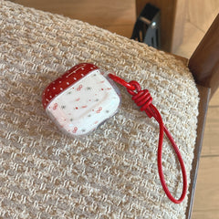 Polka dot bow wings AidPods earphone case