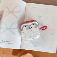 Polka dot bow wings AidPods earphone case