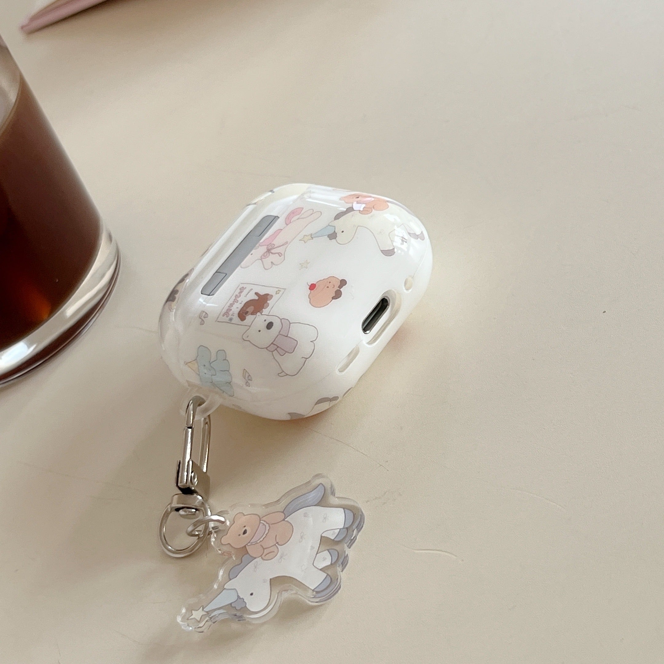 Cute Riding Bear AirPods Case - For All AirPods Models