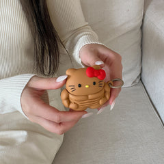 Muscle Kitty Silicone Earphone Cover