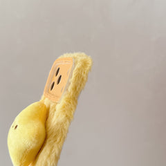 Cartoon plush 3D yellow star phone case