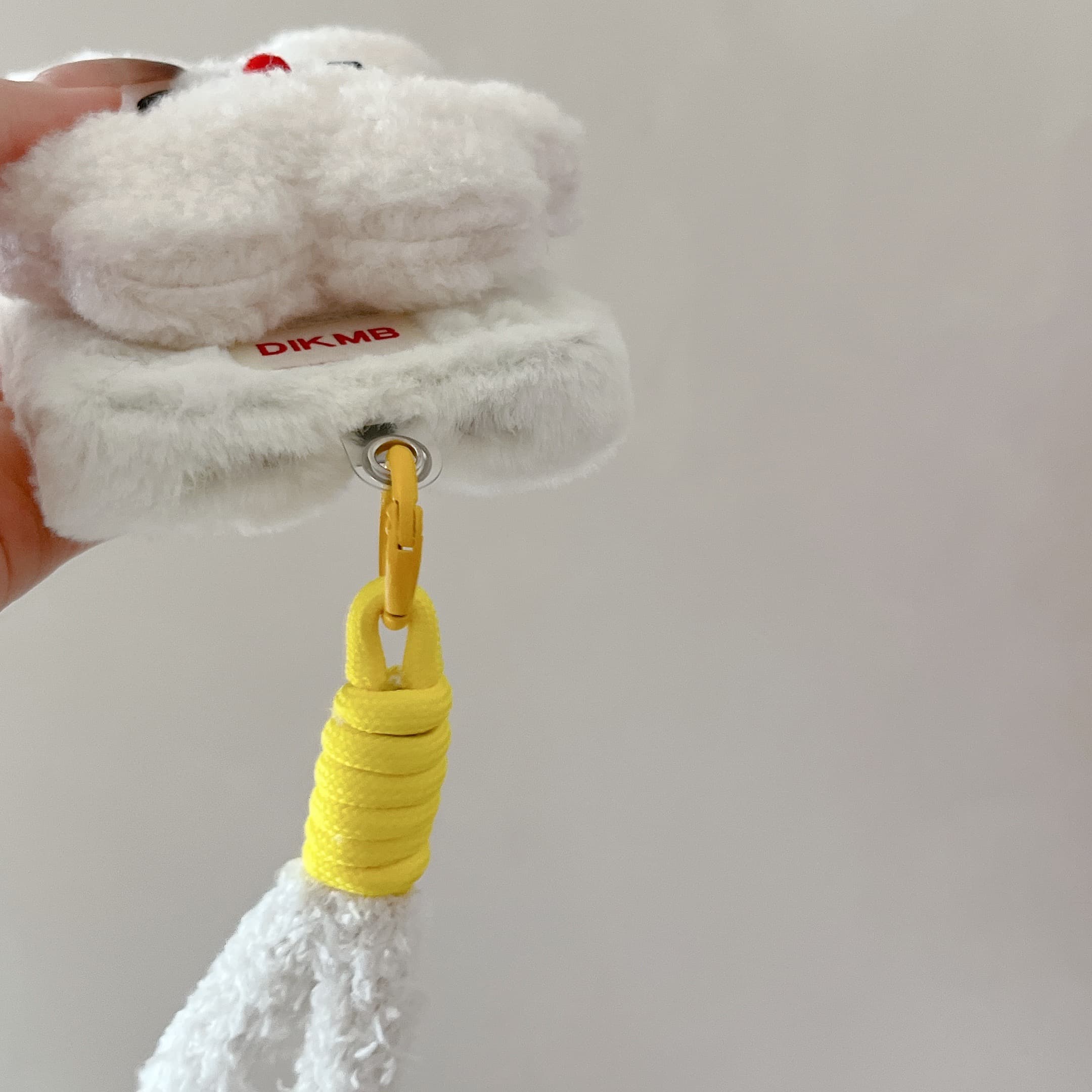 Rabbit fur glasses and rabbit phone case