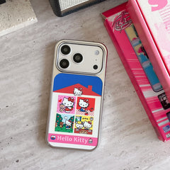 Retro Kitty Cottage House Case: Protective Shockproof Shell for iPhone 13-17 Series | Vintage Kawaii Aesthetic