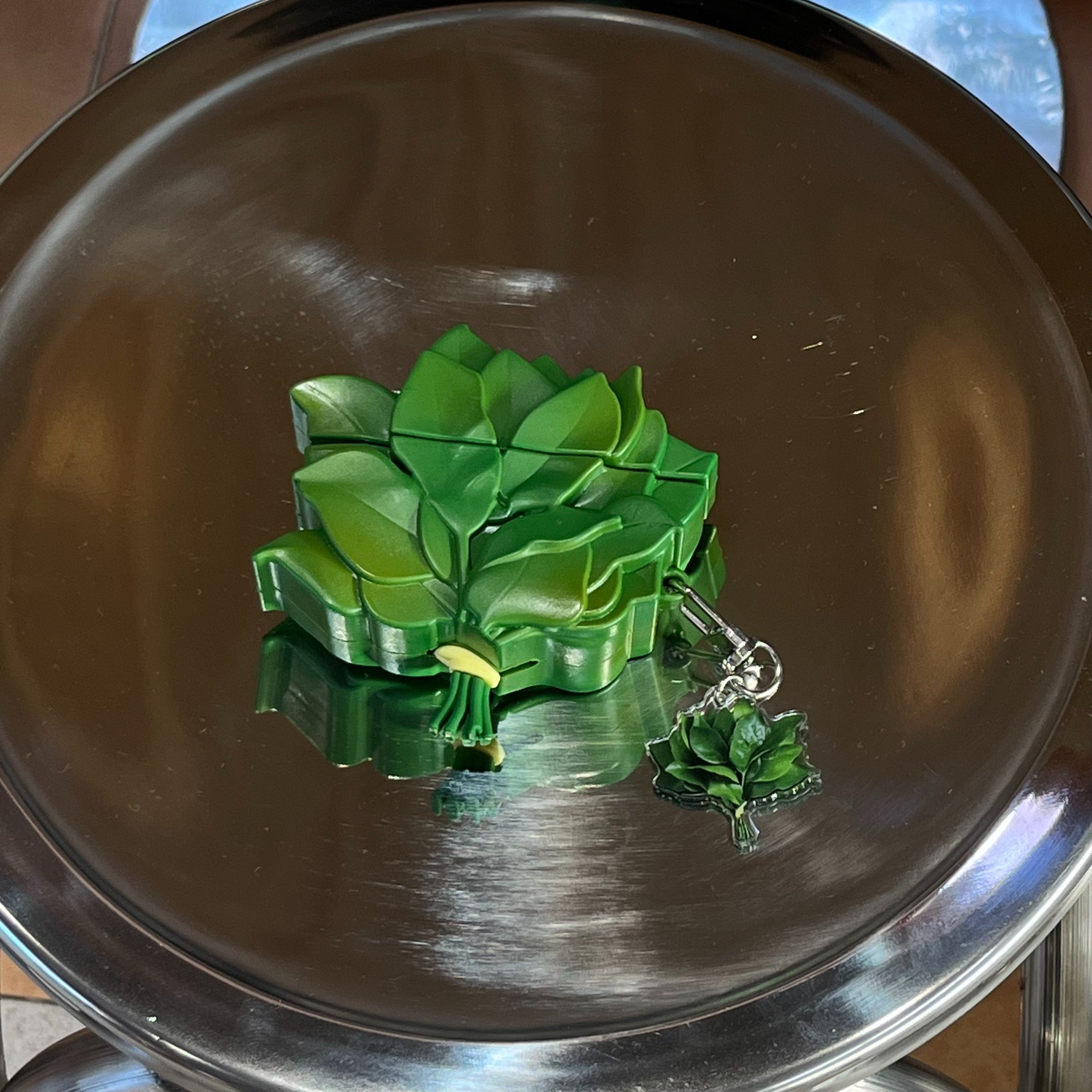 Silicone grapefruit leaf silicone earphone cover