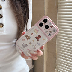 Cartoon House & Little Animals Phone Case for iPhone 13-17 Pro Max
