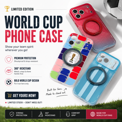 World Cup Series Magnetic Ring Stand Phone Case | Shockproof Protective Cover for iPhone