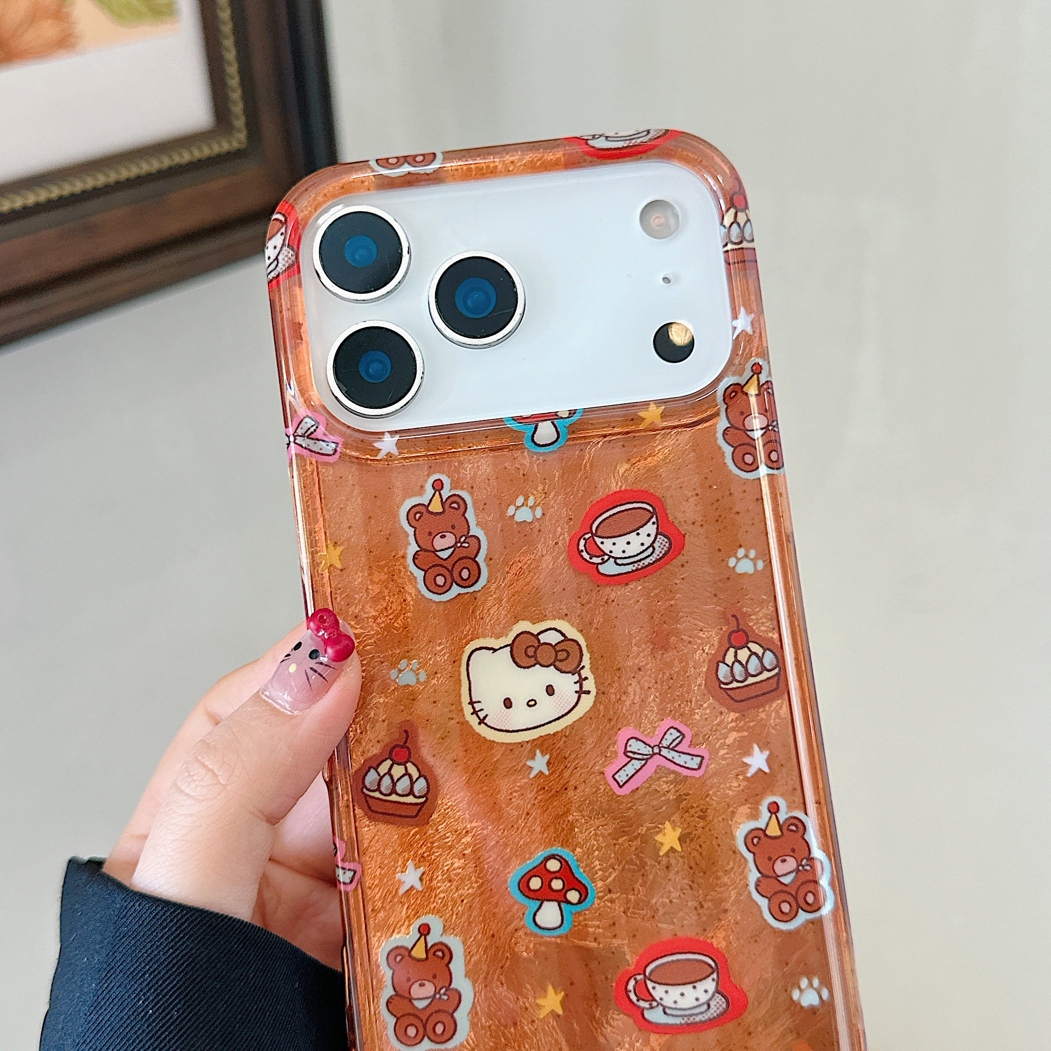 Khaki Kitty Bear Phone Case